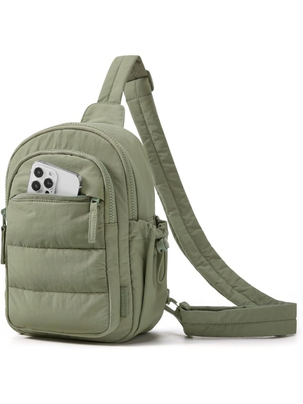 Women's Olive Puffer Sling Hobo Purse Fanny Pack Travel Crossbody Bag